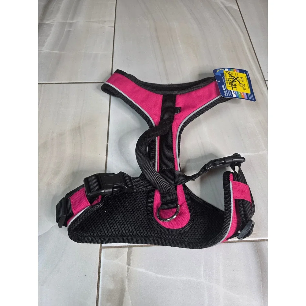 PetSafe EasySport Dog Harness Pink Medium Padded Reflective Mesh Handle S4‎